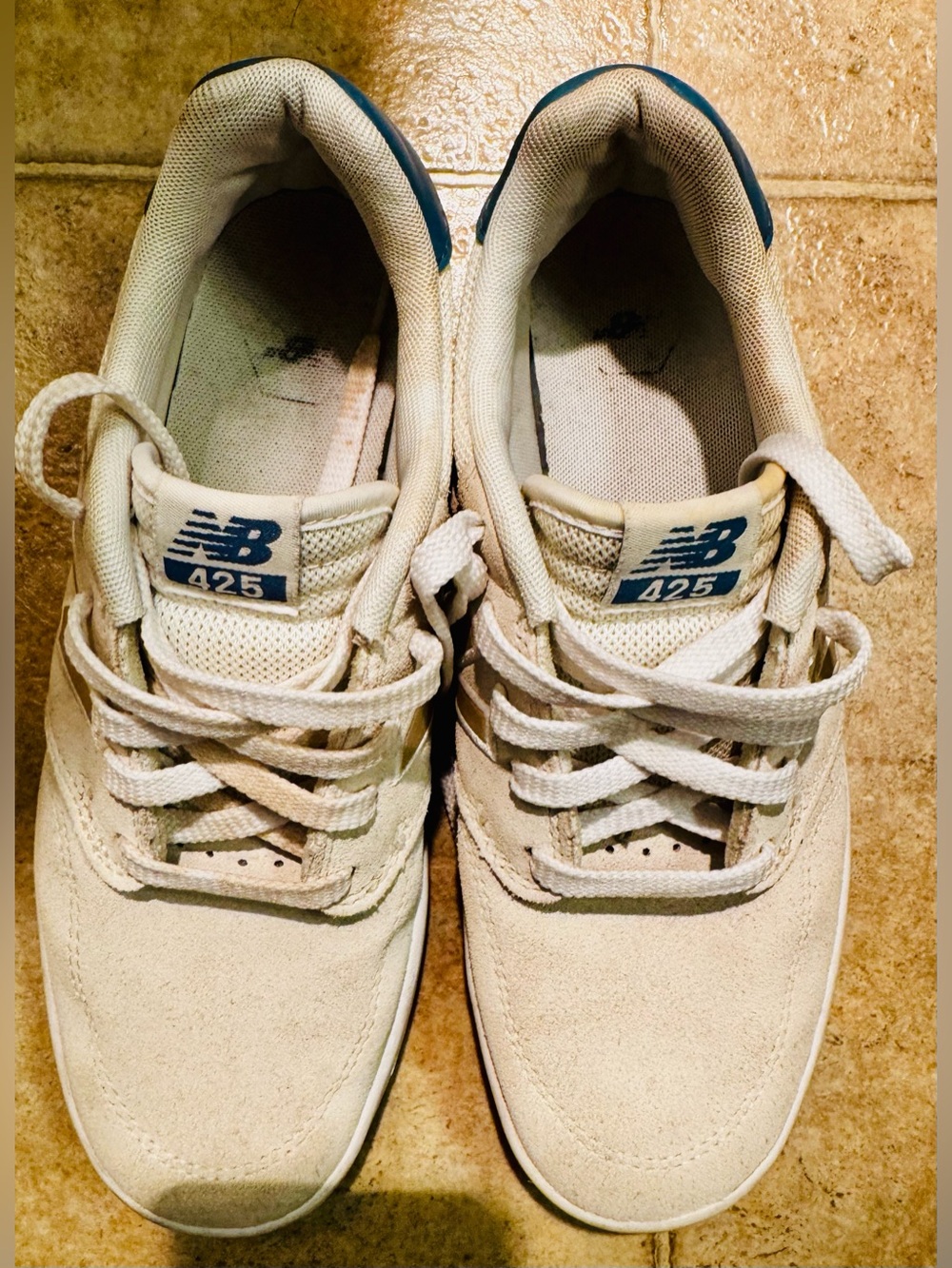 New Balance 425 Men's Off-White Suede Sneakers